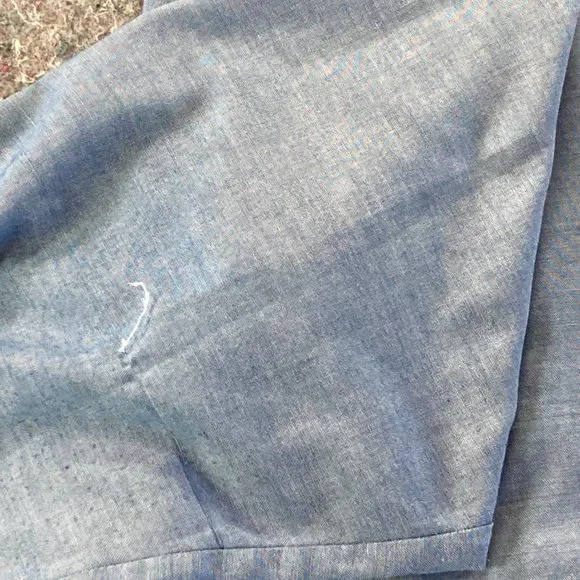 Dickies Button Down Shirt Mens Adult 17-17.5" Sleeve 34/35 Blue Long Sleeve USA - Picture 15 of 15